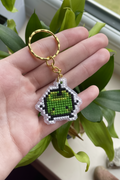 Junimo Cross Stitch Keychain